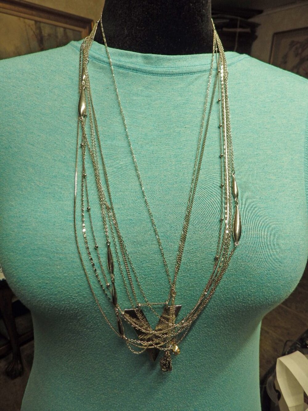 Silver Tone Lot of Necklaces 720G2